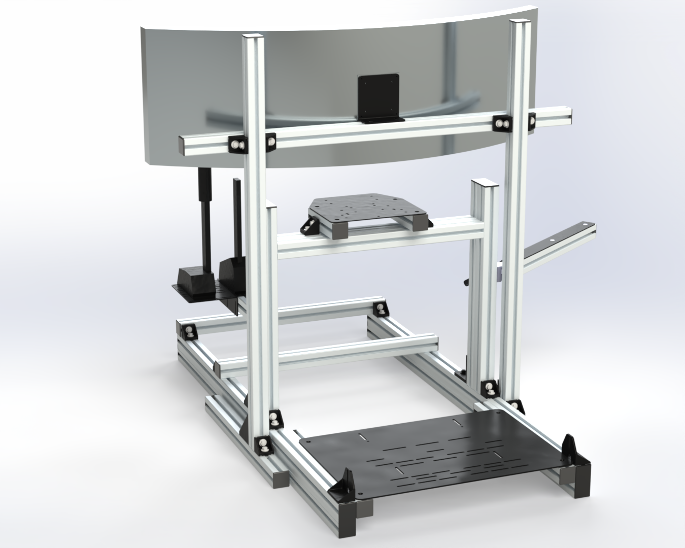 Single monitor holder upto 65" TV or ultrawide screen