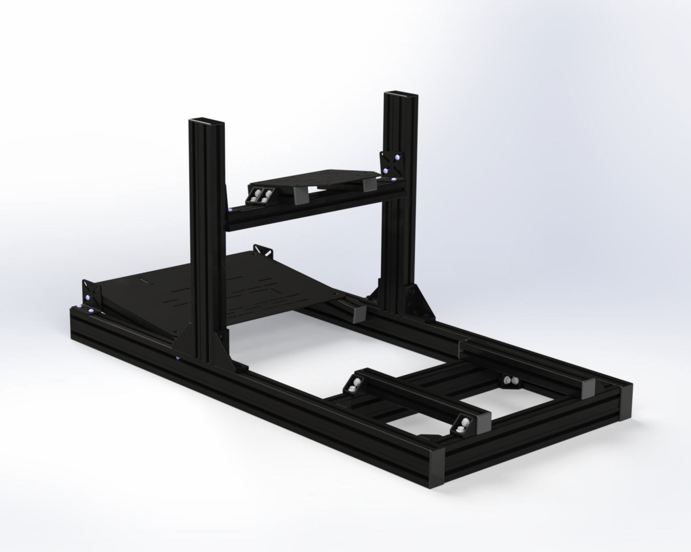 SimRig with universal mounting plates
