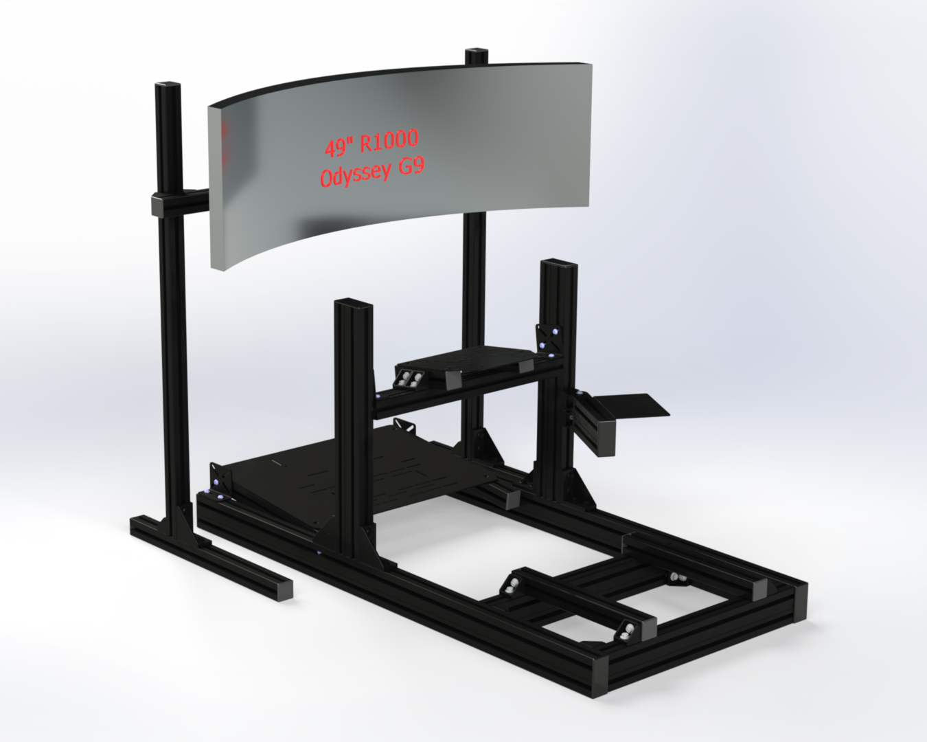 SimRig with universal mounting plates