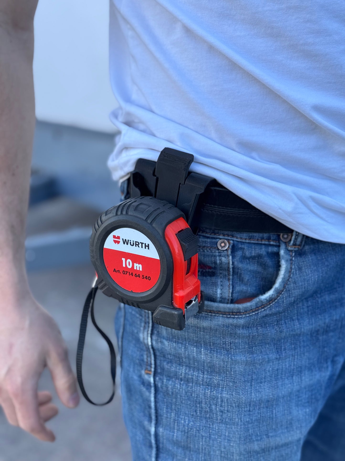 DIGITAL Belt quick-clip for measuring tape