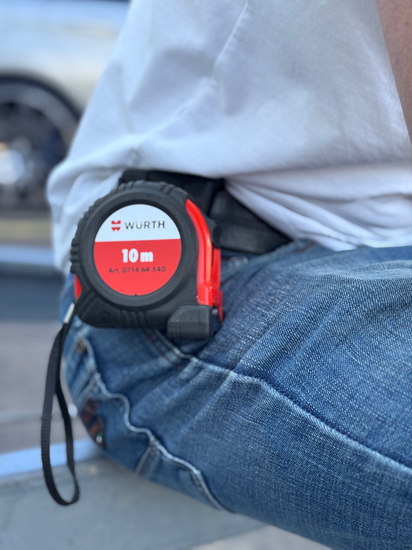 DIGITAL Belt quick-clip for measuring tape