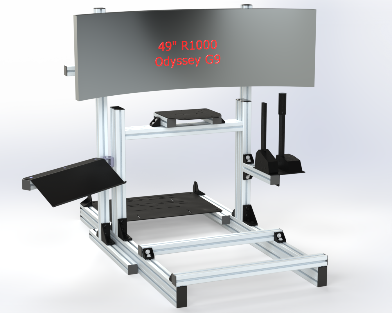 Single monitor holder upto 65" TV or ultrawide screen
