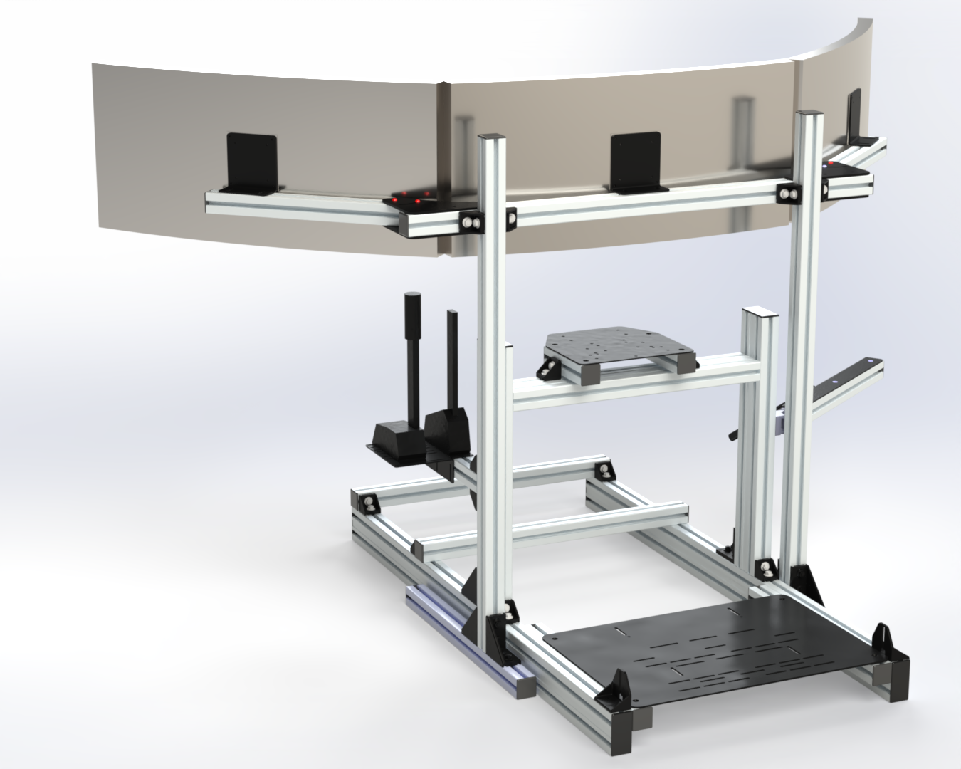 Triple monitor holder upto 42" monitor
