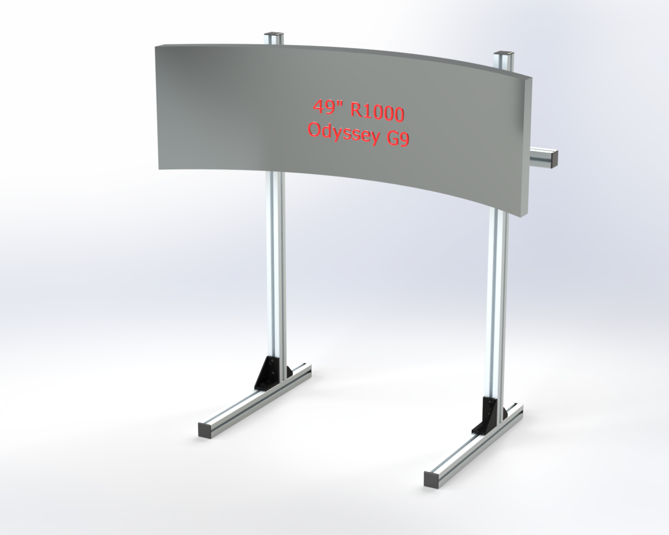 Single monitor holder upto 65" TV or ultrawide screen