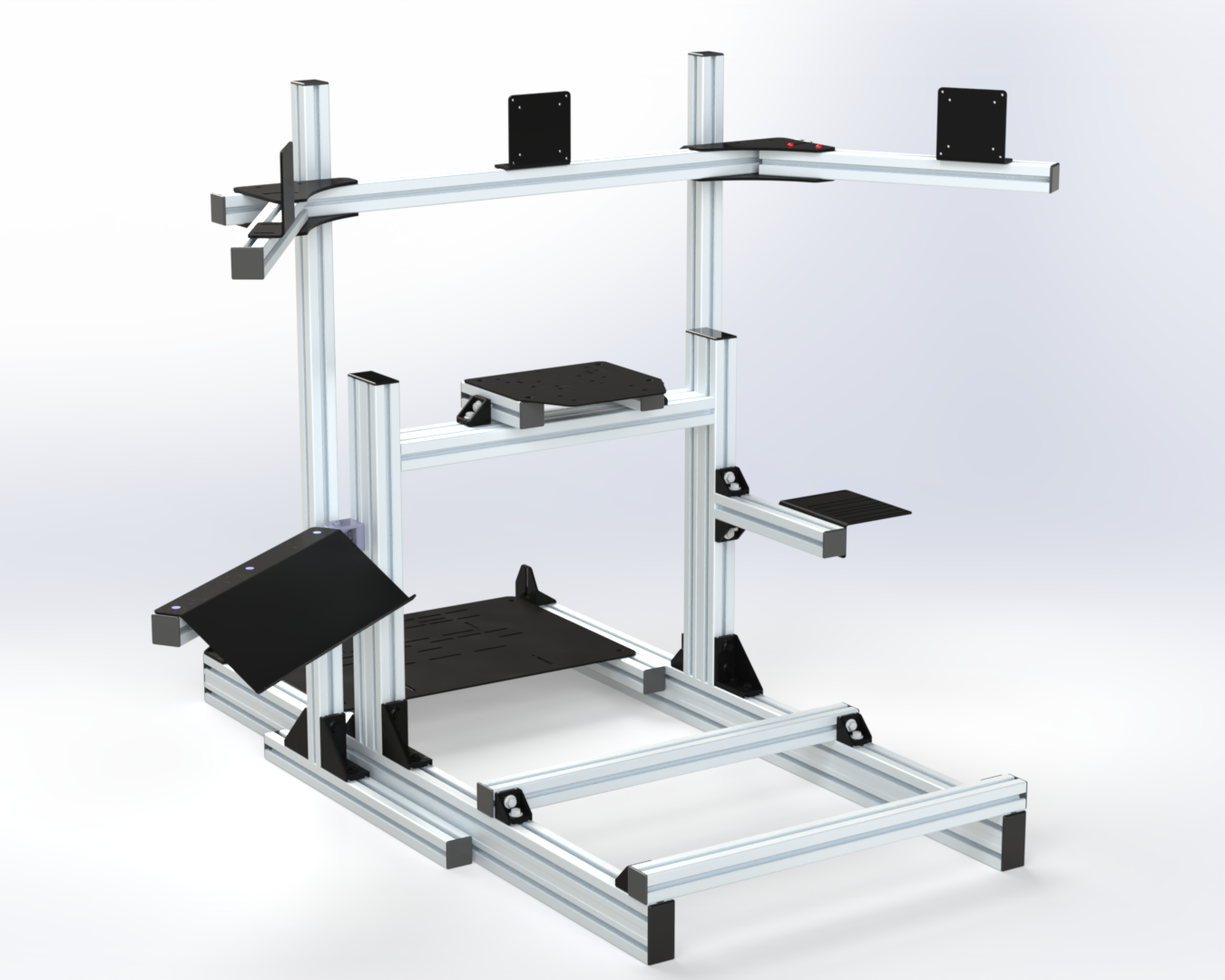 Triple monitor holder upto 42" monitor