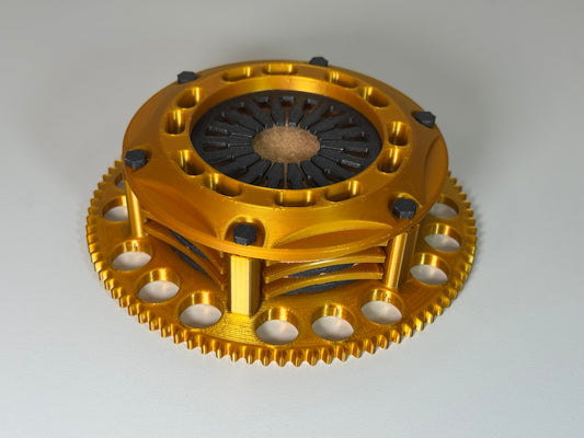 3D printed clutch style automotive coaster set