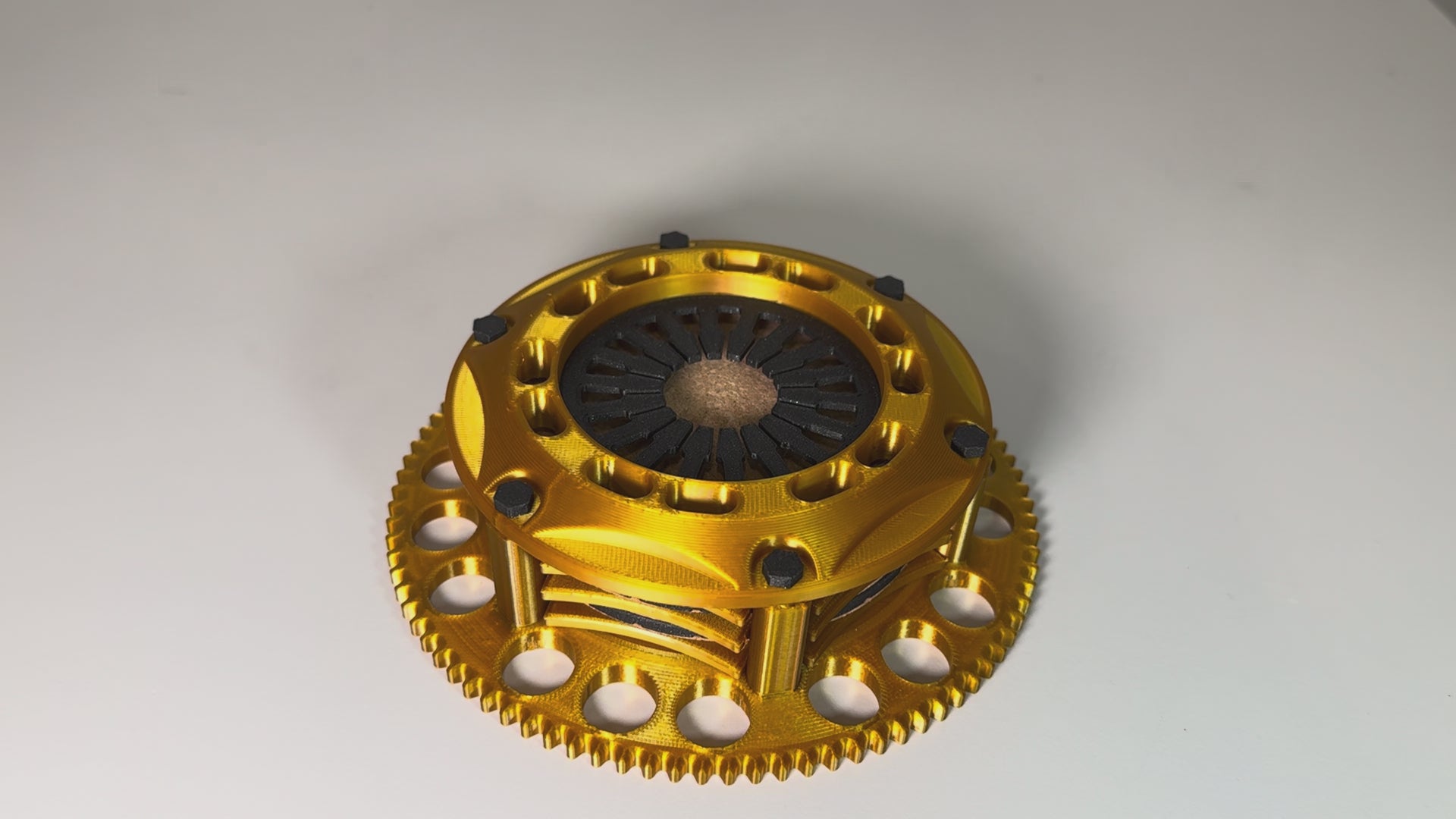 3D printed clutch style automotive coaster set